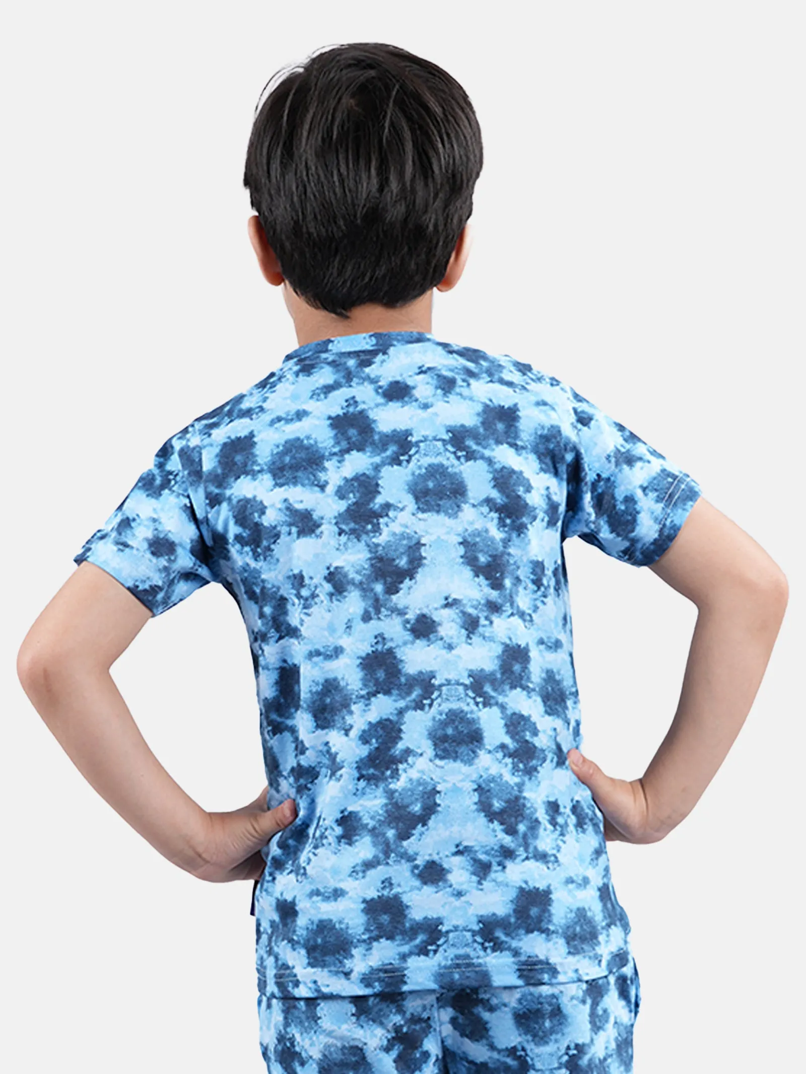 Boys Tie & Dye T-shirt With Chest Print