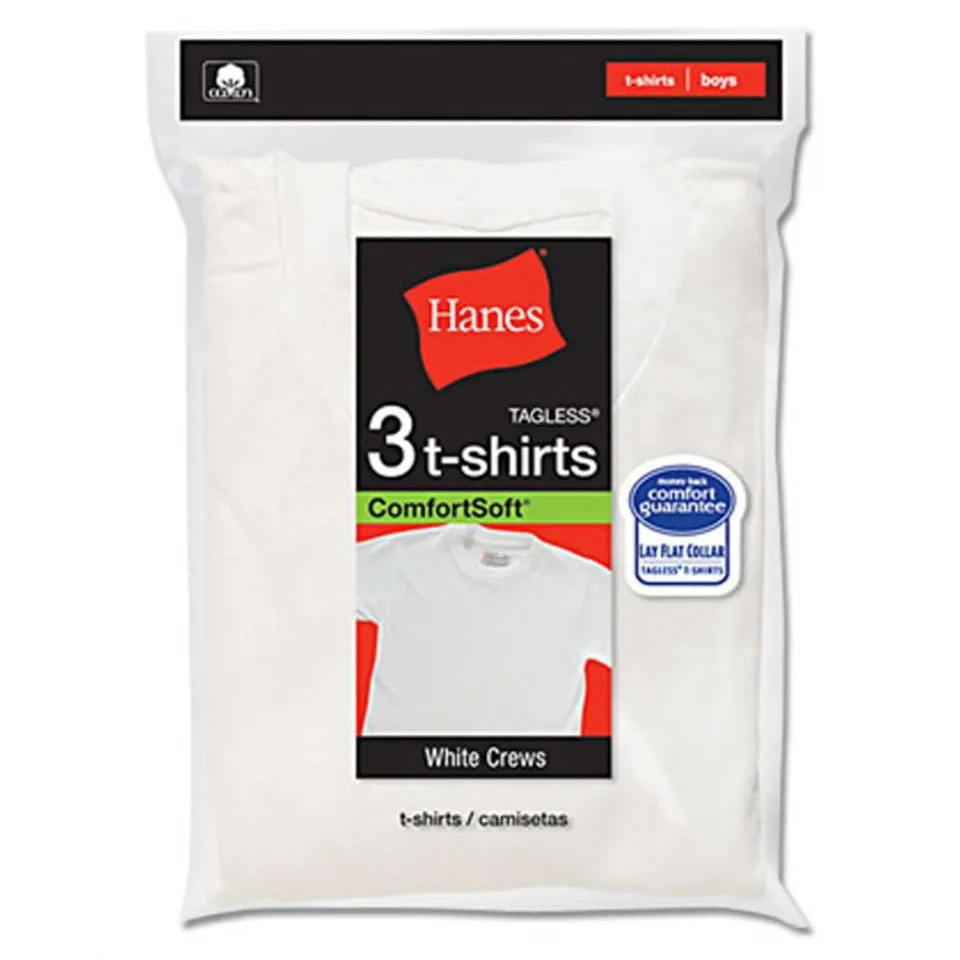 Boy's Toddler White T-shirts 3-pack TB2133