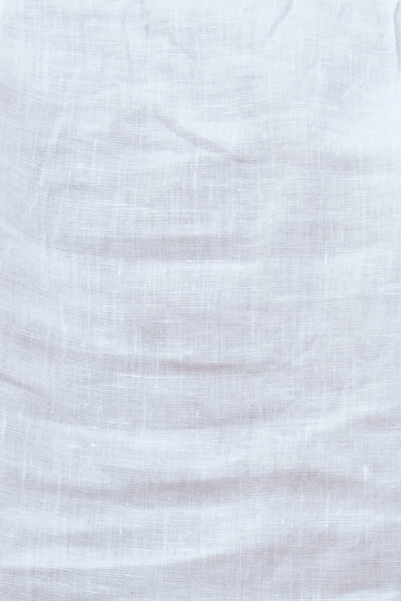 Boys' White Linen Shirt