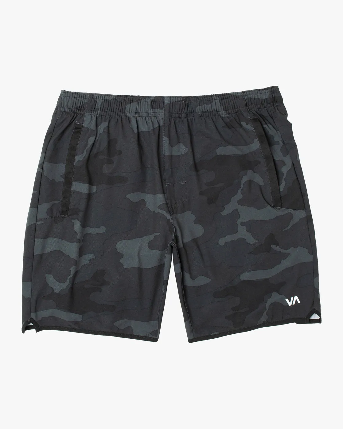 Boys Yogger Stretch Elastic Shorts 15" - Black Camo