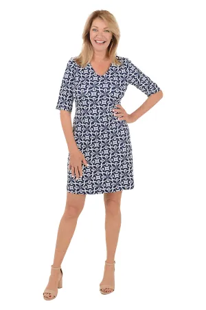 Braided Flowers V-Neck UPF50  Dress Quality Wear Braided Flowers V-Neck UPF50  Dress Smart Silhouette