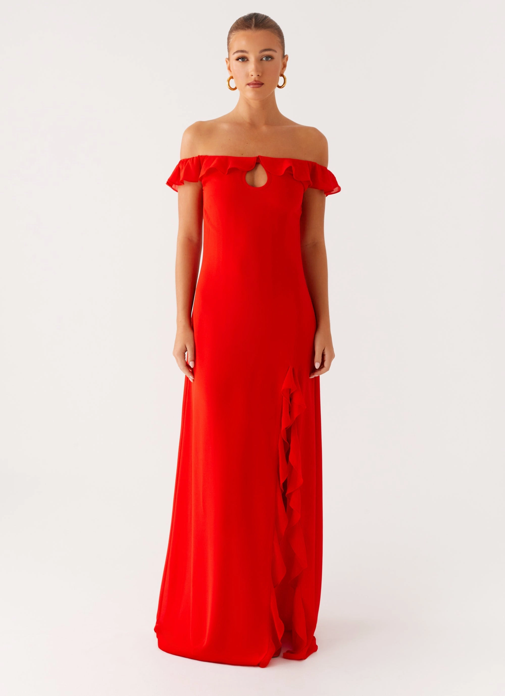 Braxton Maxi Dress - Red Vacation Outfit