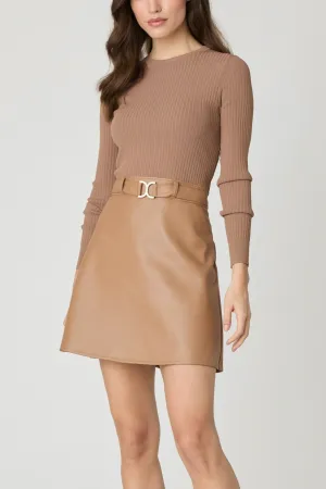 Brayden Dress in Camel Effortless Layers Elegant Look Brayden Dress in Camel