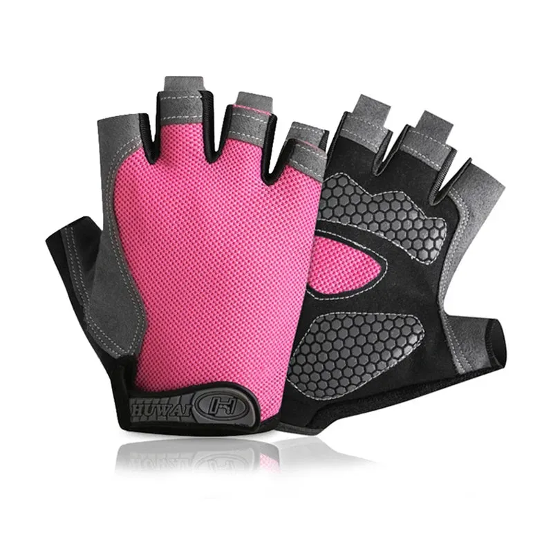 Breathable Half-Finger Cycling & Gym Gloves - Anti-Slip Design