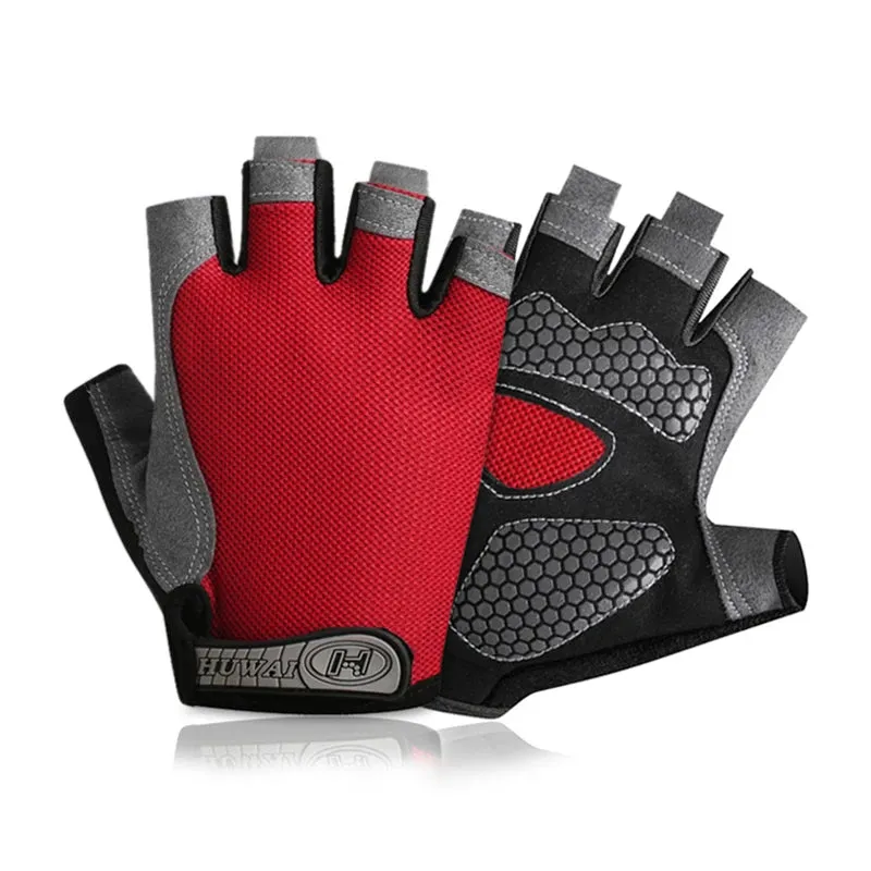 Breathable Half-Finger Cycling & Gym Gloves - Anti-Slip Design