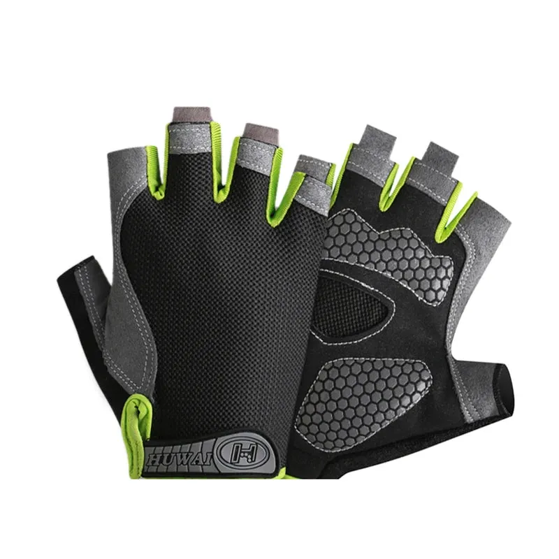 Breathable Half-Finger Cycling & Gym Gloves - Anti-Slip Design