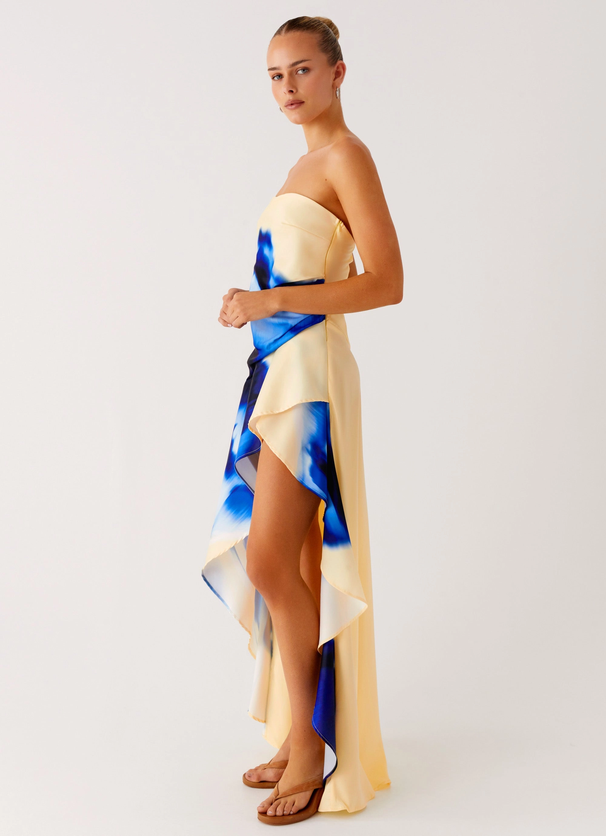 Celebrity-Inspired Recycled-Material Bodie Maxi Dress - Heirloom Bloom