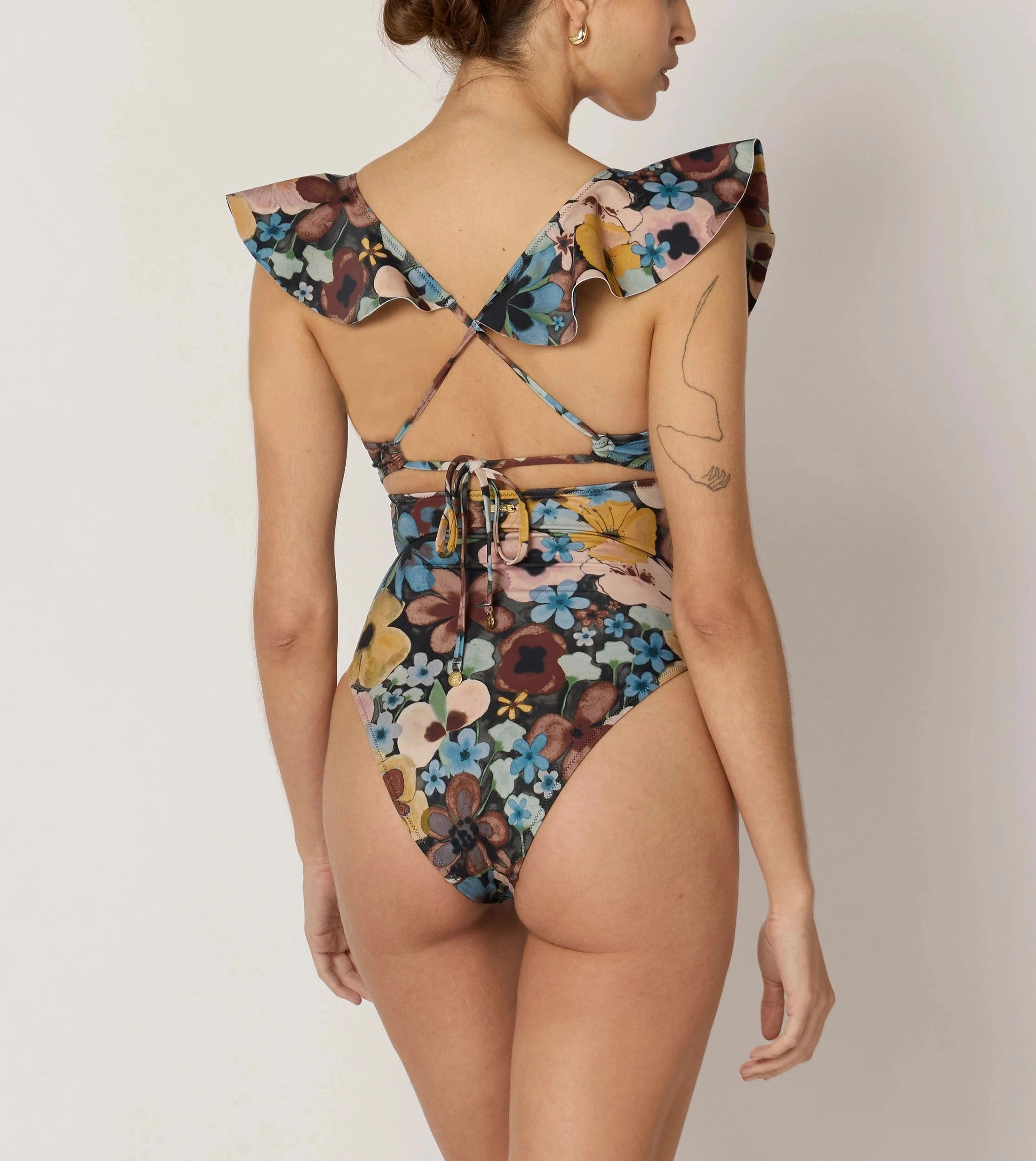 Harlow One Piece | Foraged Violets Wave Resistant Structure