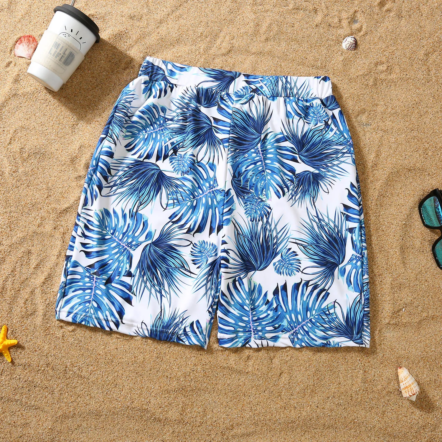 Breezy Palm Leaf Family Matching Swimsuit