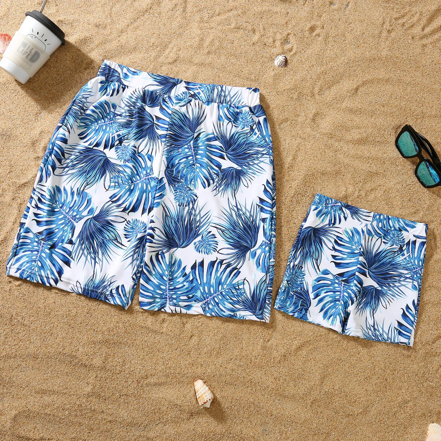 Breezy Palm Leaf Family Matching Swimsuit