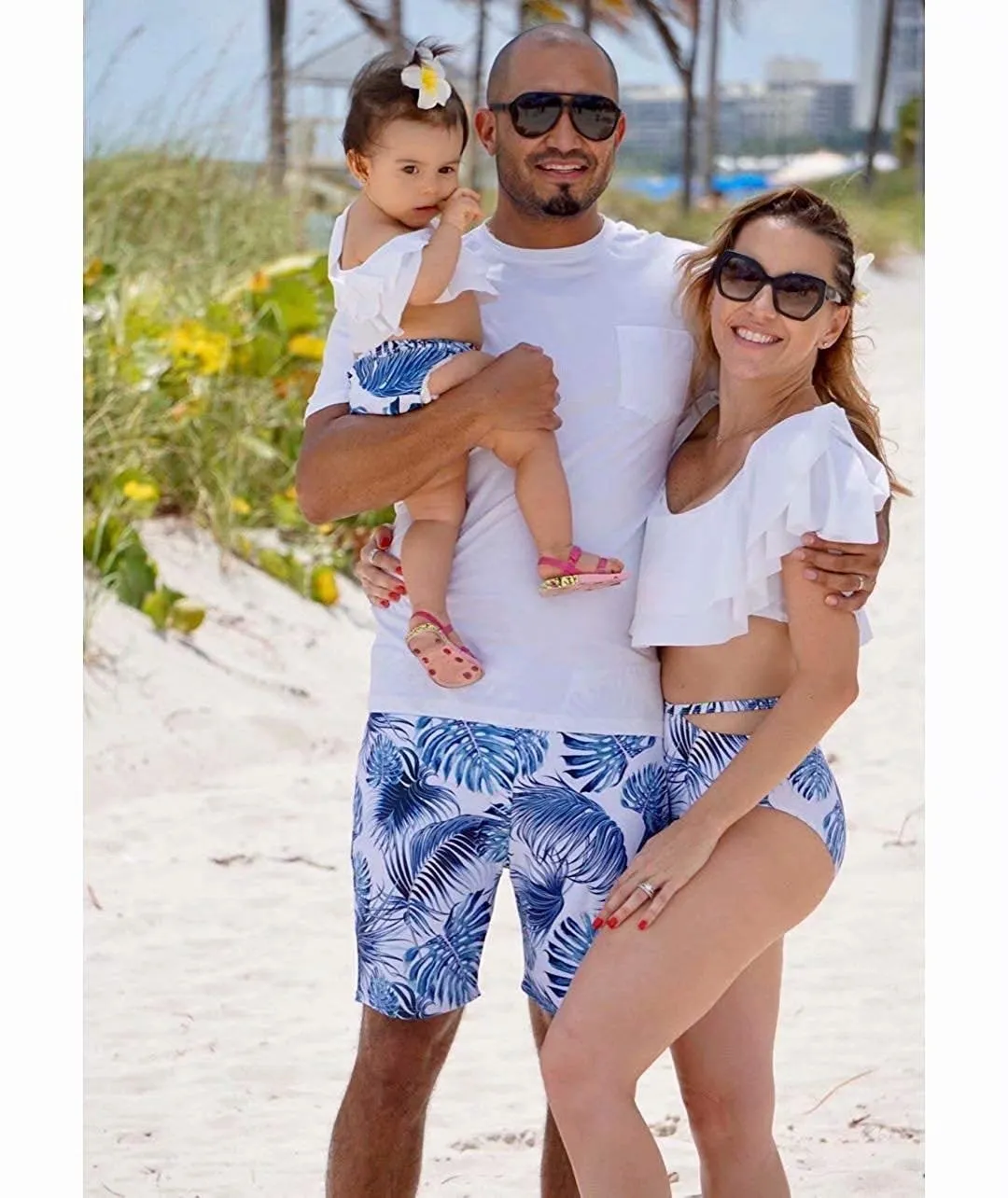 Breezy Palm Leaf Family Matching Swimsuit