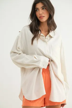 BRIAR LINEN OVERSIZED BUTTON-UP SHIRT Active Layers BRIAR LINEN OVERSIZED BUTTON-UP SHIRT vacation wear Timeless Fashion