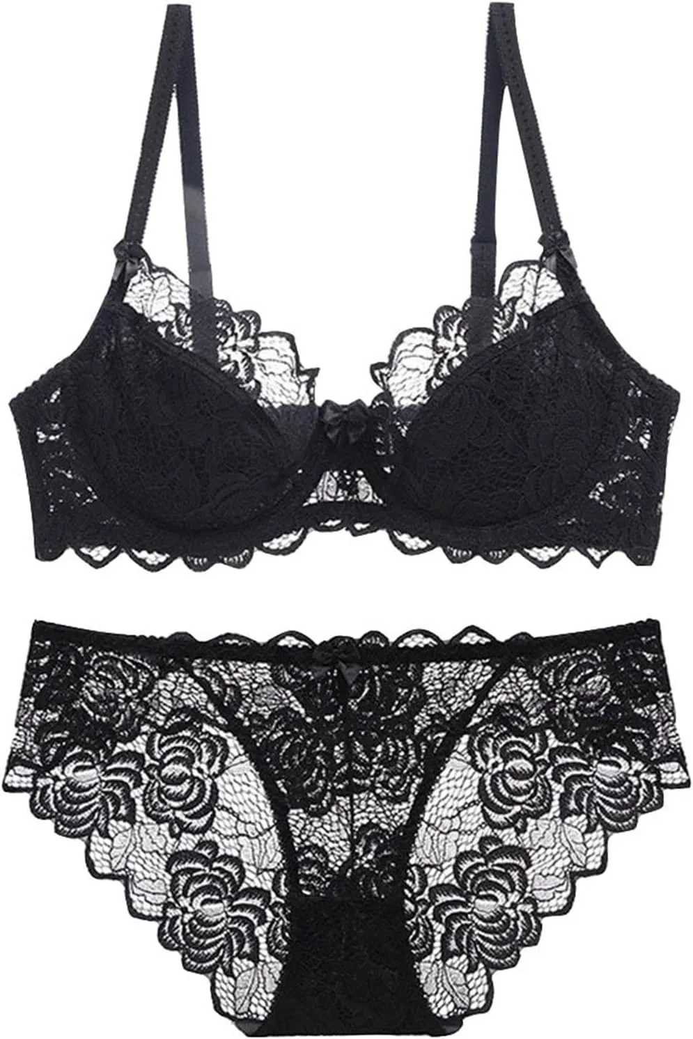 Brief for Men Lingerie Womens Comfortable And Breathable Gathering Oversized Bra Set Lace Umbrella
