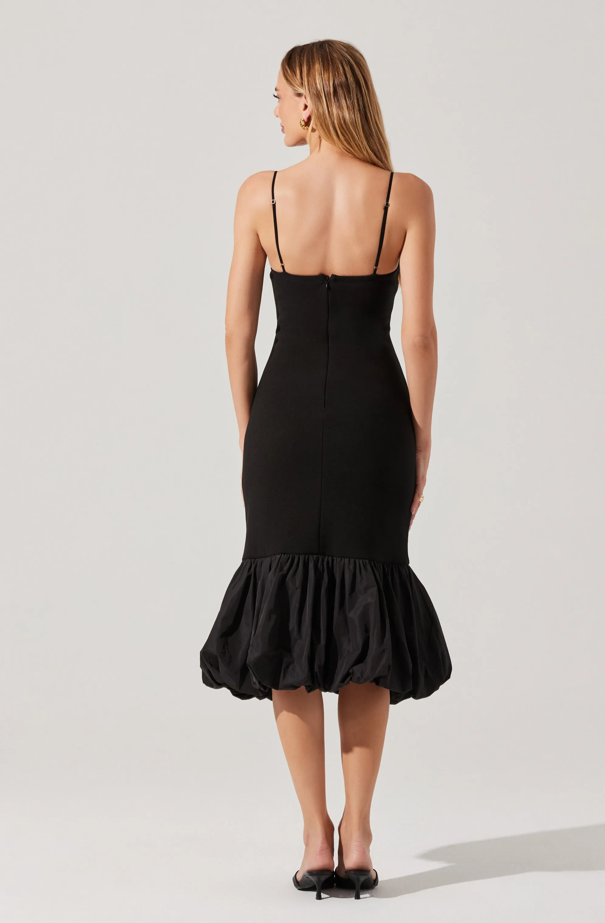 Luxe Touch Sunset Look Brittnea Dress in Black