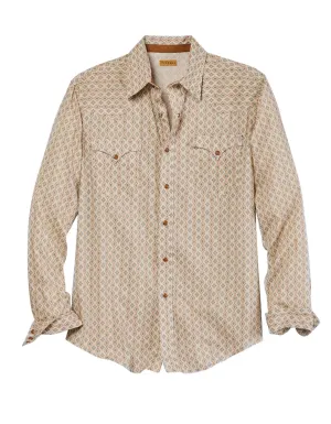 Budget Friendly Tin Haul Mens Aztec Allover Print White 100% Cotton L/S Shirt Tin Haul Mens Aztec Allover Print White 100% Cotton L/S Shirt Holiday Style