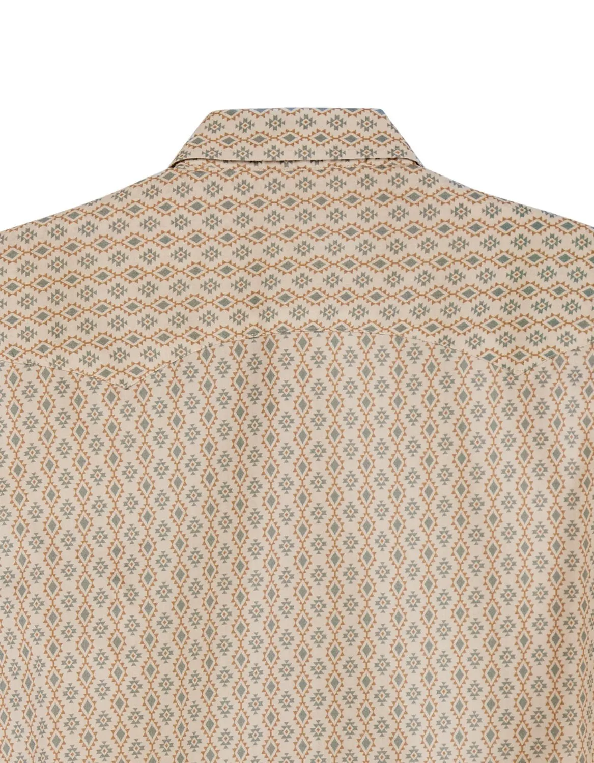 Versatile Wear Tin Haul Mens Aztec Allover Print White 100% Cotton L/S Shirt