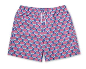 Bunks Trunks Swimshort Surfing Dolphins Pink