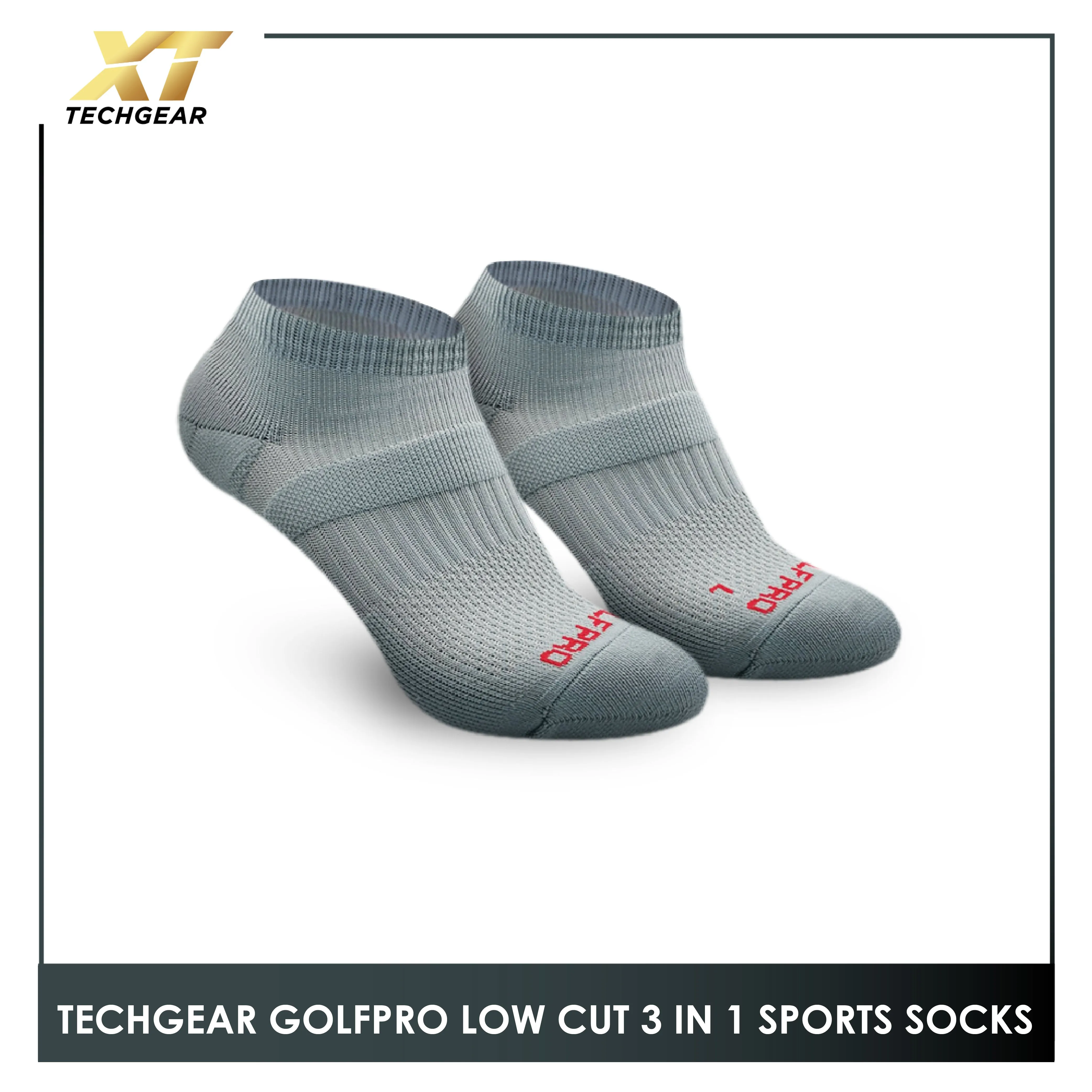 Burlington Men's Techgear Golf Pro Thick Sports Low Cut Socks 3 pairs in a pack OTGMGVG1