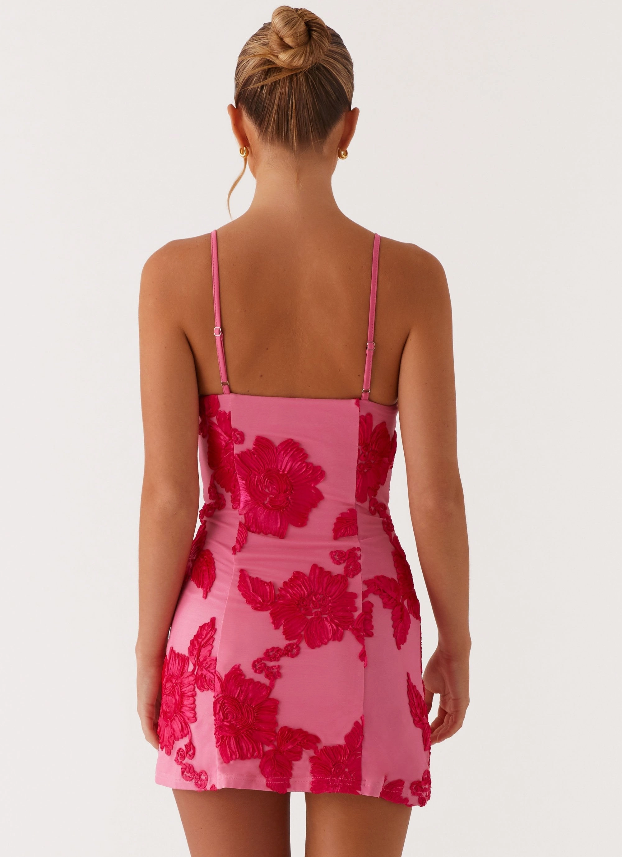 Alivia Mini Dress - Pink Petal Zone