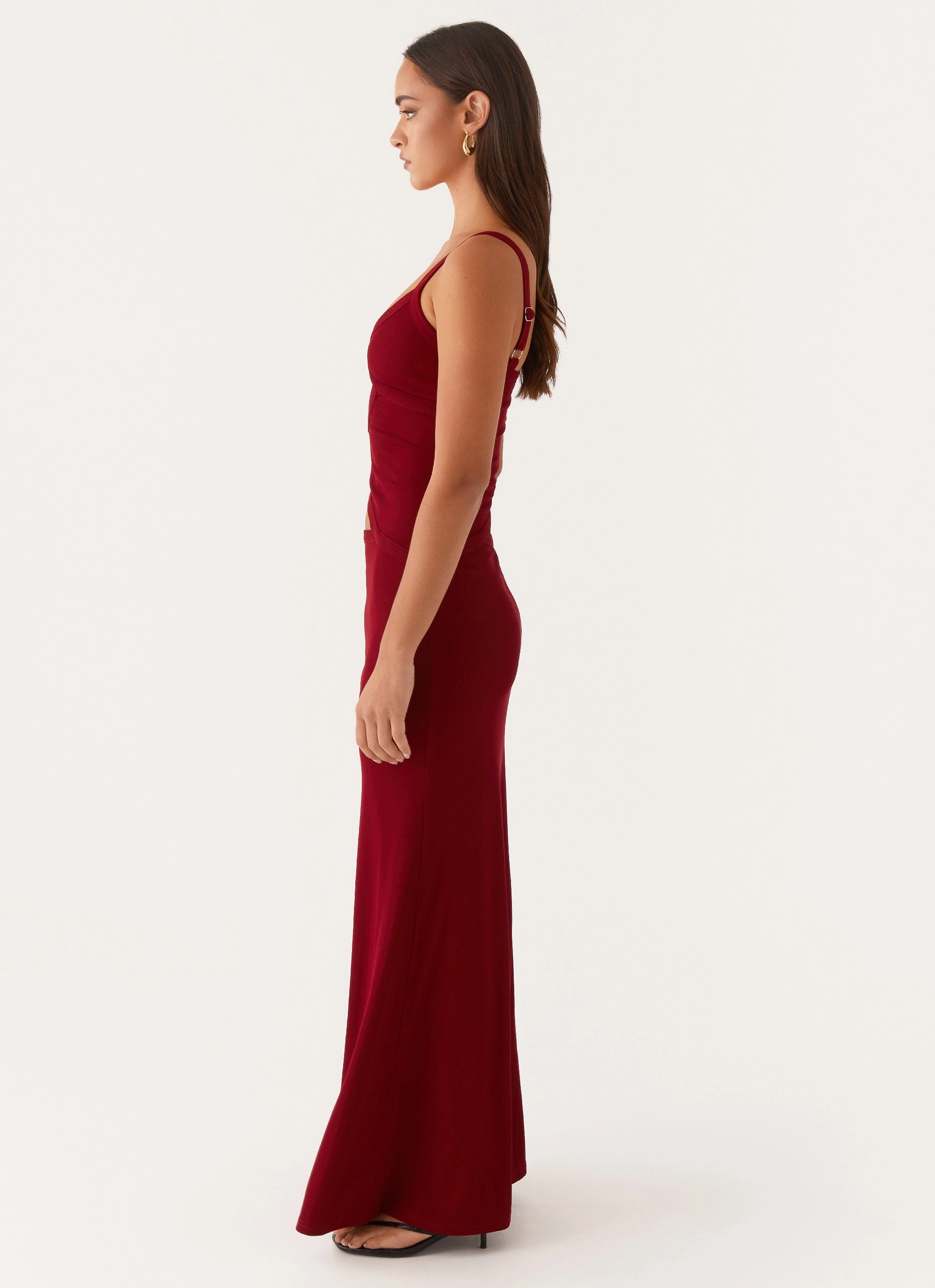 Jocelyn Maxi Dress - Maroon Comfort and Elegance