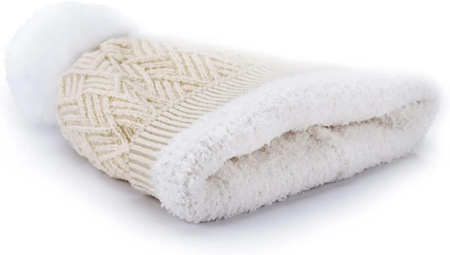 BYOS Women's Winter Cozy Accessories Gift Set, Knit Beanie Hat, Gloves & Scarf