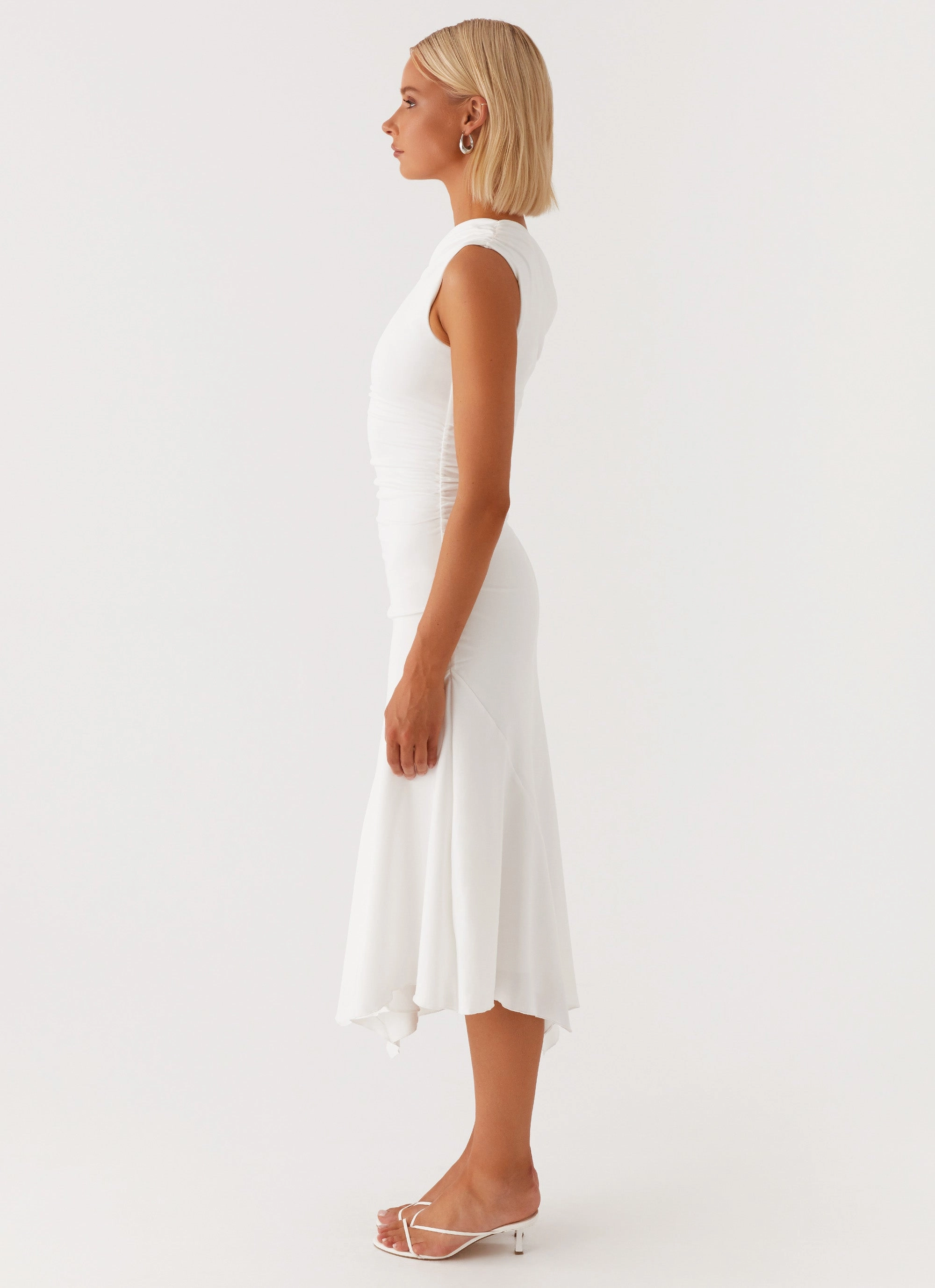 budget-friendly Weekend Chic Byron Midi Dress - White