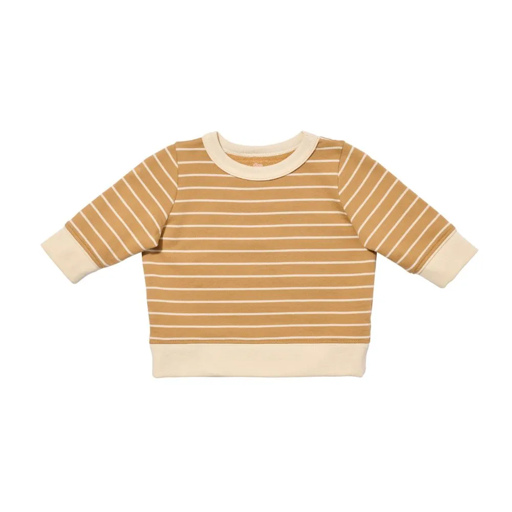 Camel French Stripe Remy Sweatshirt