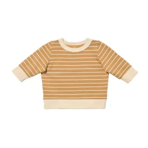 Camel French Stripe Remy Sweatshirt