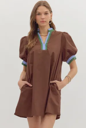 Camille Puff Sleeve Mini Dress Opera Night Silky Touch Camille Puff Sleeve Mini Dress