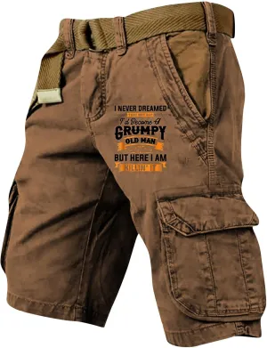 Camo Shorts Men Lightweight Baggy Summer Ripstop Activewear with Pockets Fishing Wide Leg Shorts