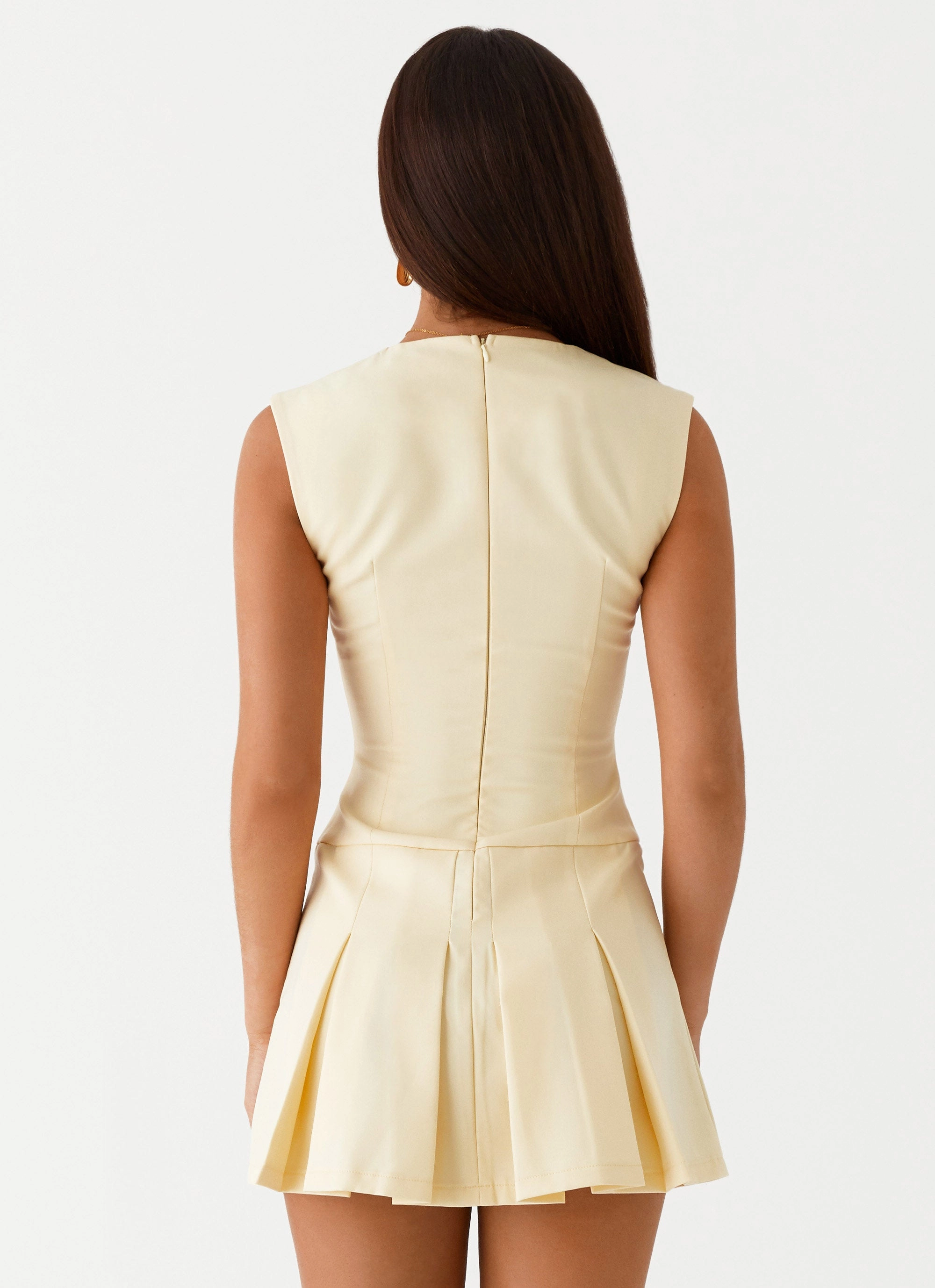 Walk Easy Cassia Mini Dress - Yellow