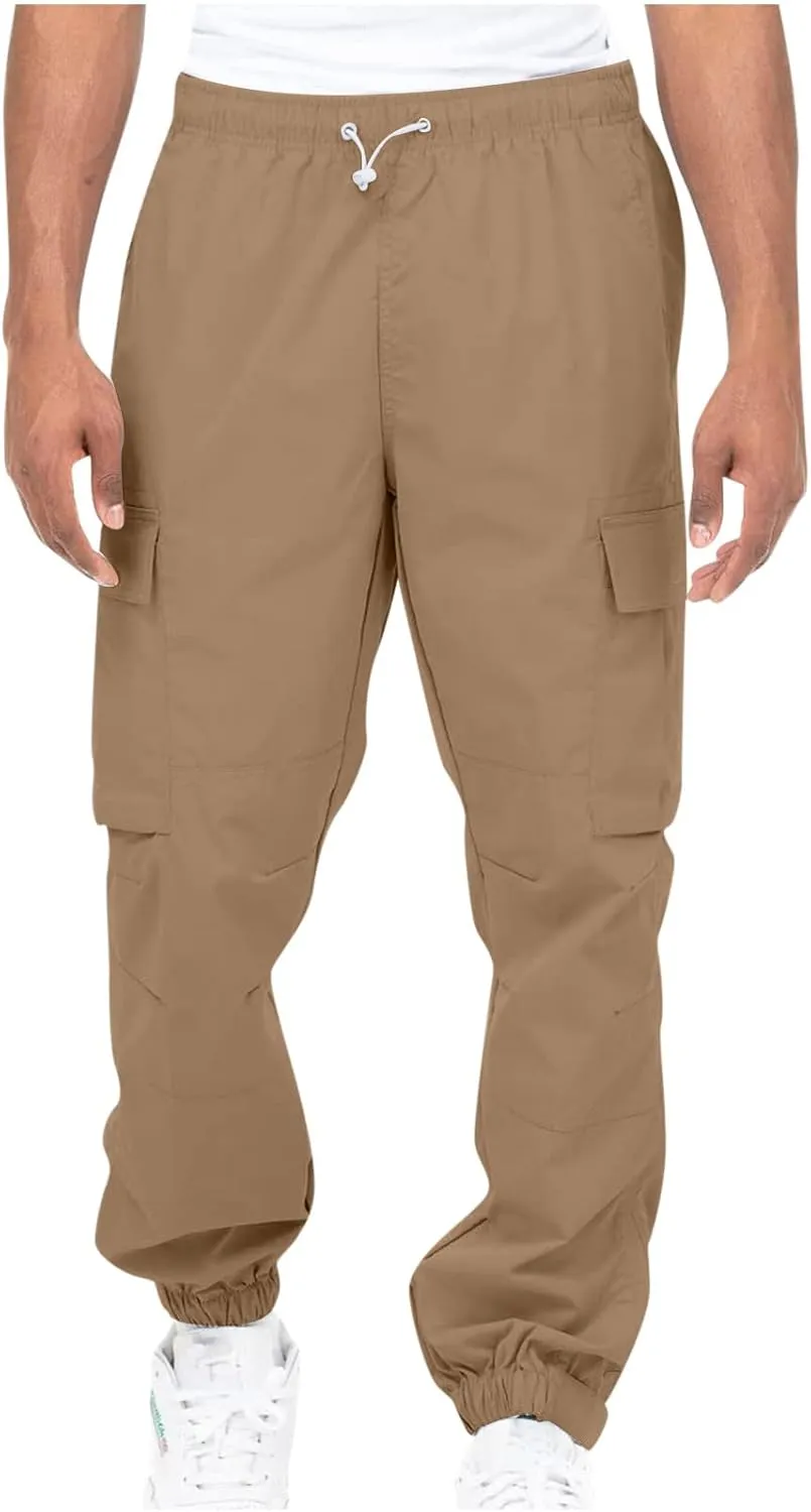 Cargo Pants Men Classic Fit Lightweight Joggers Multi Pockets Casual Athletic Workout Running Pants Activewear