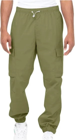 Cargo Pants Men Classic Fit Lightweight Joggers Multi Pockets Casual Athletic Workout Running Pants Activewear
