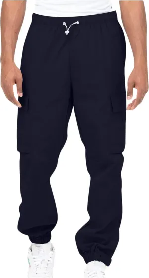 Cargo Pants Men Classic Fit Lightweight Joggers Multi Pockets Casual Athletic Workout Running Pants Activewear