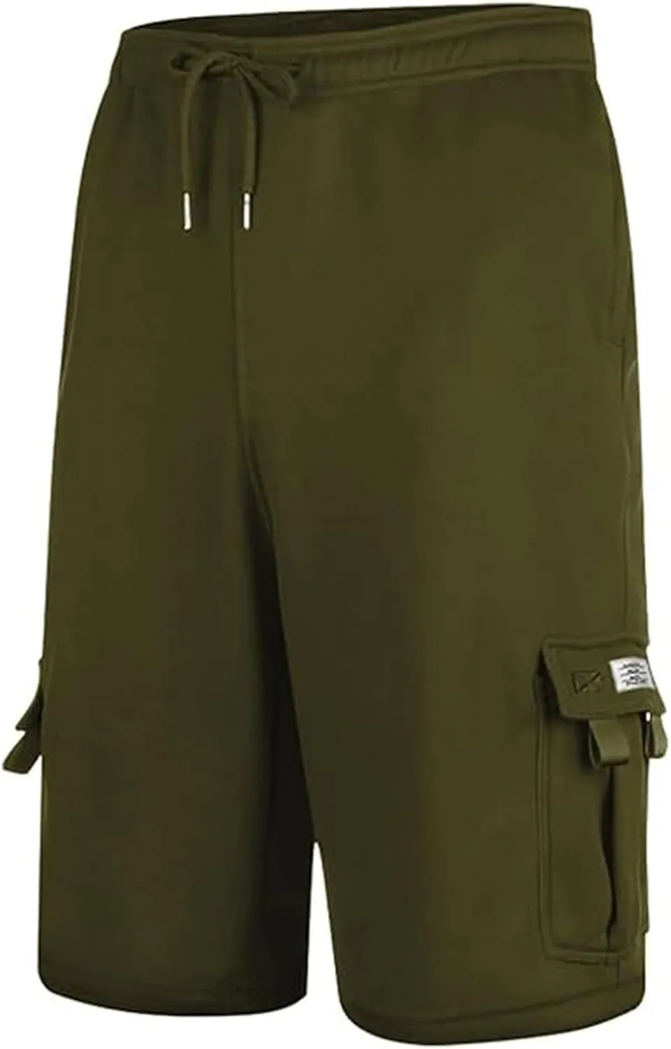 Cargo Sweat Shorts for Men Drawstring Elastic Waist Jogger Shorts Summer Comfy Casual Activewear Trendy Streetwear