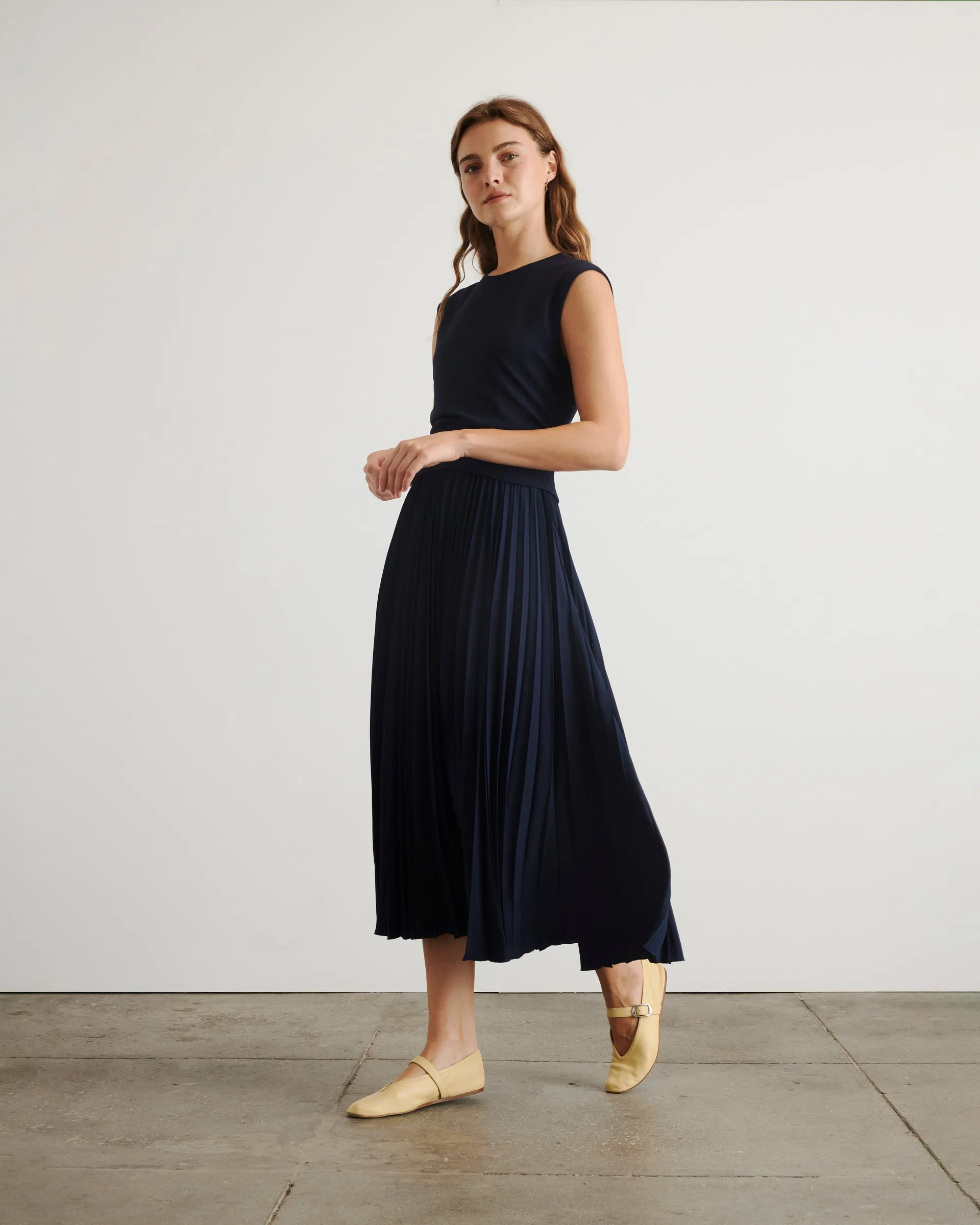 Carly Dress Neutral palette