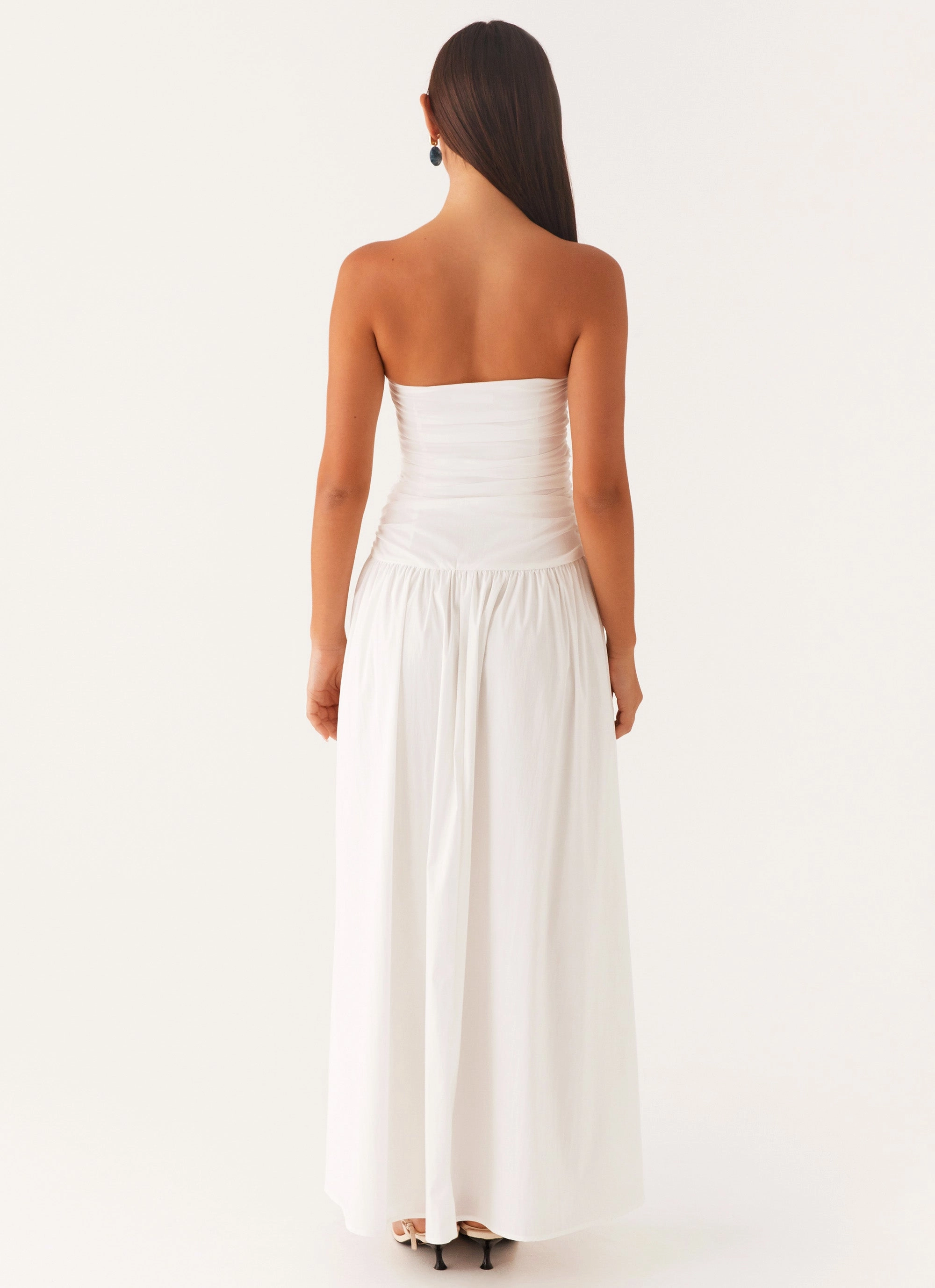 Carmel Maxi Dress - White Photo Glow