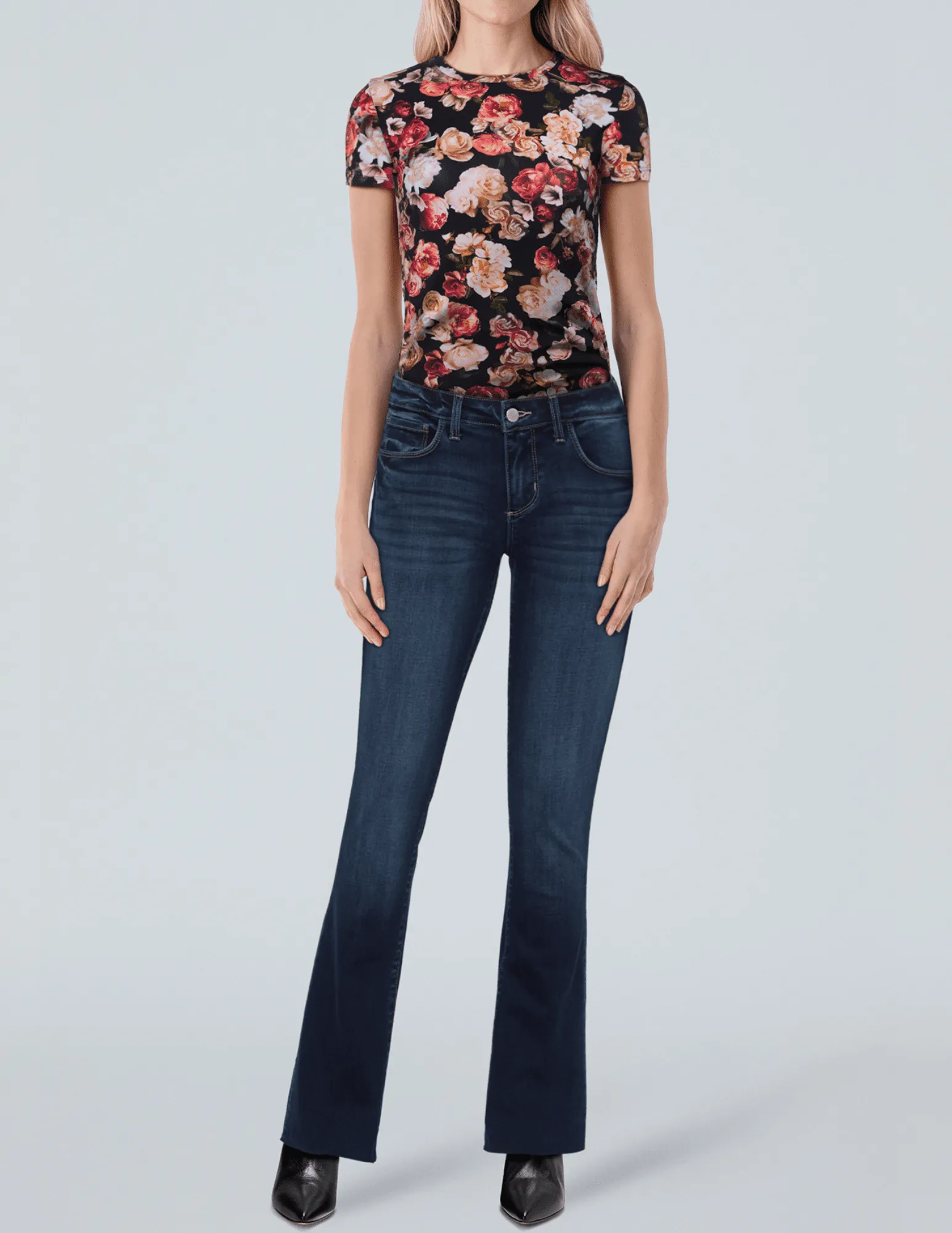 Active Days Casual Aura PRE-ORDER-L'AGENCE Sneeki Low Rise Straight Leg Jeans in Columbia
