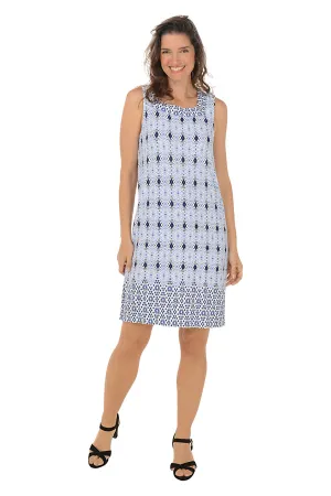 Casual Chic Look Studded Diamond Square Neck Sleeveless Dress Textured Flow Studded Diamond Square Neck Sleeveless Dress