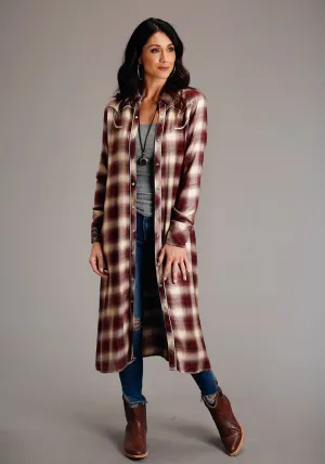 Casual Design Stetson Womens Black Cherry Ombre Red 100% Rayon L/S Dress Stetson Womens Black Cherry Ombre Red 100% Rayon L/S Dress Morning Stroll Music Event Office Wear