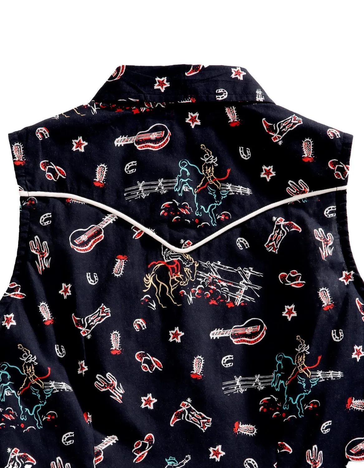 No Slip Shoulder Grip Tin Haul Womens About The West Black 100% Cotton S/L Shirt