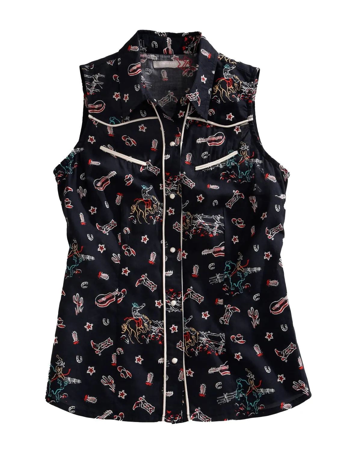 Smart Casual Wear Tin Haul Womens About The West Black 100% Cotton S/L Shirt