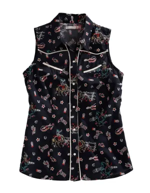 Casual Wear Tin Haul Womens About The West Black 100% Cotton S/L Shirt Easy Fit Urban Comfort Tin Haul Womens About The West Black 100% Cotton S/L Shirt