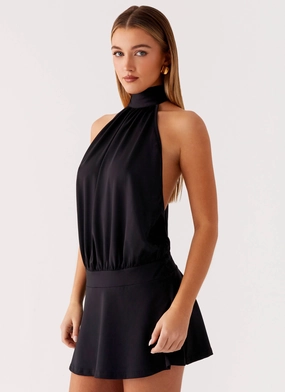 Casual Fit Wear Valor Mini Dress - Black Valor Mini Dress - Black Neutral Finish