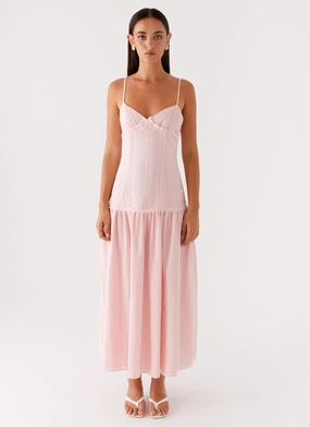 Casual Style Found You Midi Dress - Pink boho vibe Found You Midi Dress - Pink