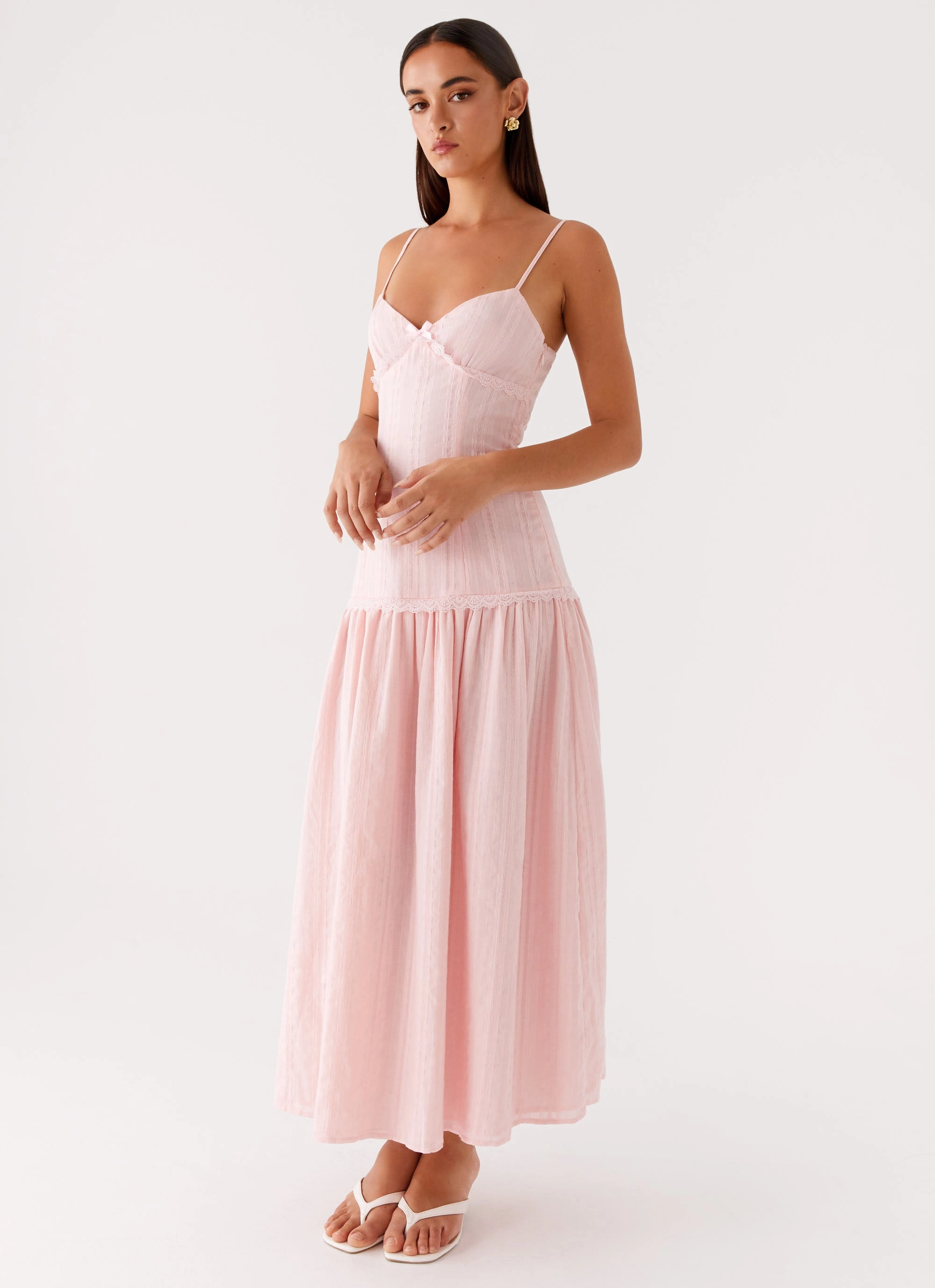 Minimalist Elegance Light Comfort Found You Midi Dress - Pink