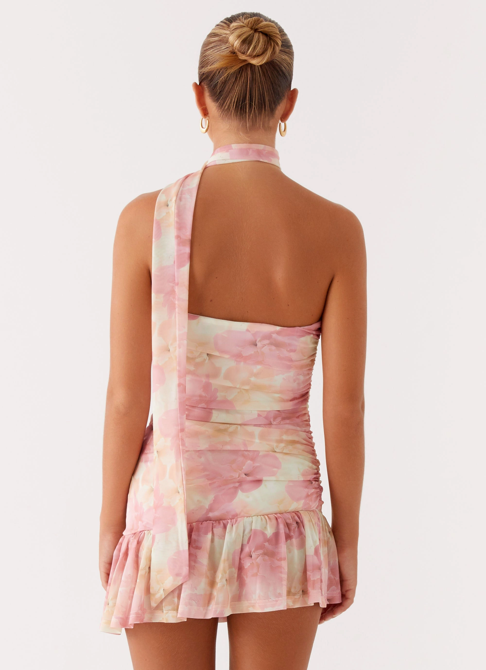 Fleur Mini Dress - Floral Print Sleek And Stylish
