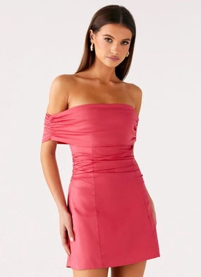 Celebrity Inspired Kierra Mini Dress - Coral Kierra Mini Dress - Coral Smart And Comfortable Fashionable Design