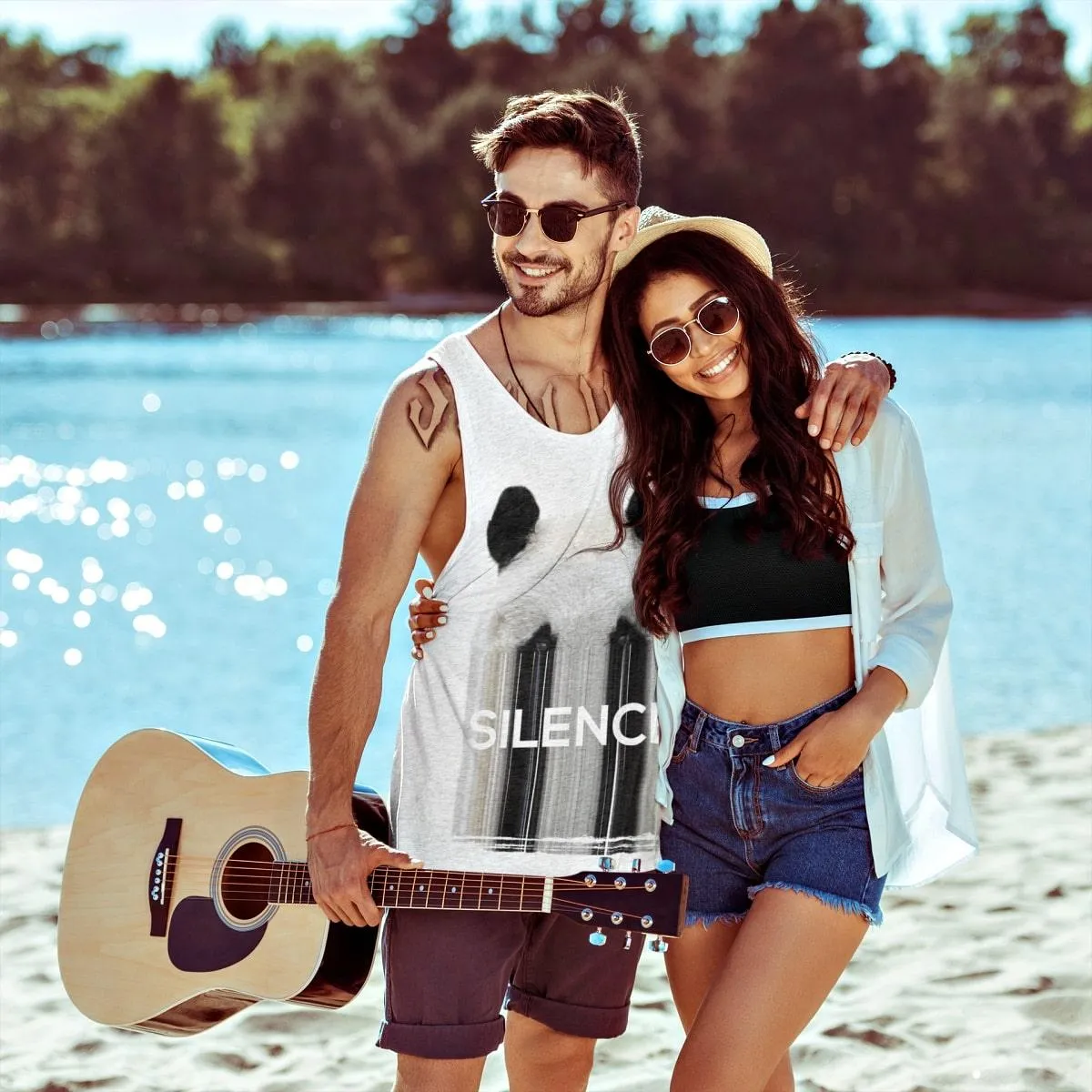 Censored Panda Graphic Tank Top