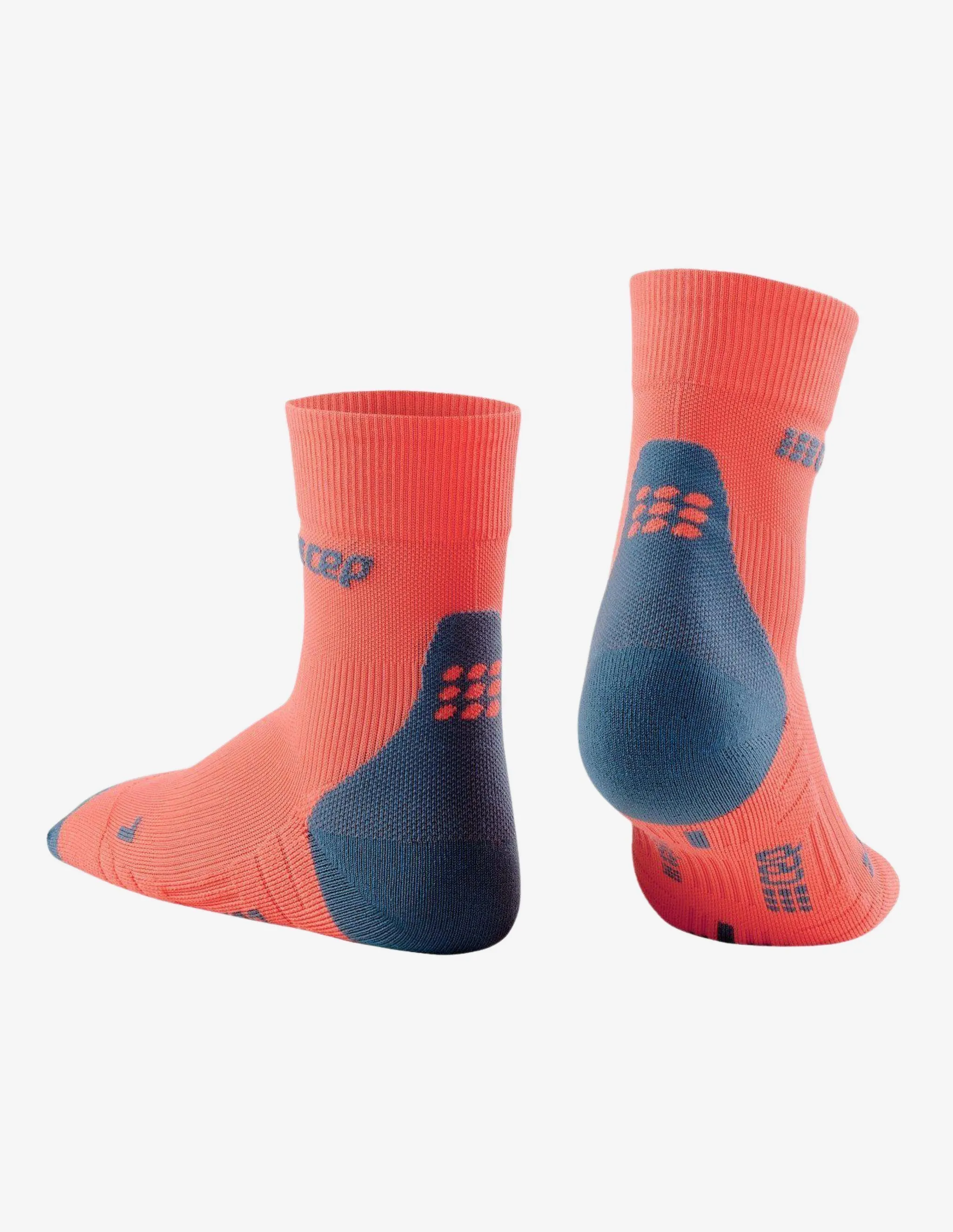 CEP Socks Short Cut 3.0 Coral/Grey